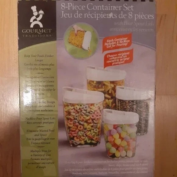 8-Piece Mini Food Storage Container Set - Picture 1 of 5